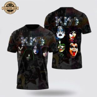 Kiss Band All Over Print T-Shirt For Fan