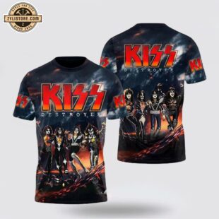 Kiss Band Destroyer All Over Print T-Shirt