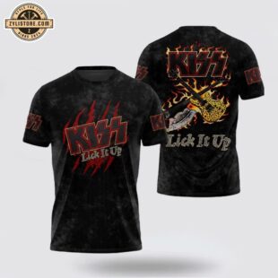 Kiss Band Lick It Up All Over Print T-Shirt