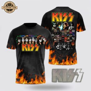 Kiss Band Music All Over Print T-Shirts For Fans