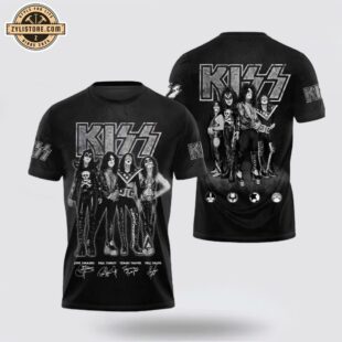 Kiss Band Signature All Over Print T-Shirt