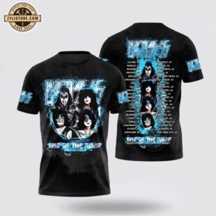 Kiss Band Tour All Over Print T-Shirt