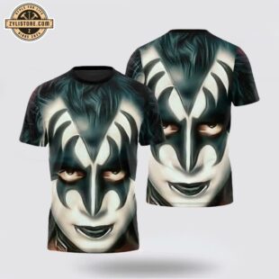 Kiss Face All Over Print T-Shirt