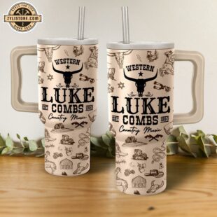 Luke Combs Music Stanley Stainless Steel Tumbler 40Oz With Handle