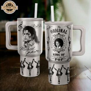 Michael Jackson The Original King of Pop Stanley Stainless Steel Tumbler 40Oz With Handle