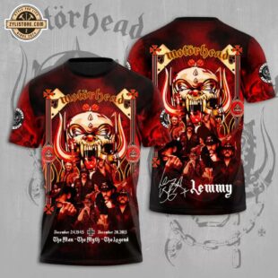 Motorhead 3D All Over Print T-Shirt For Fans