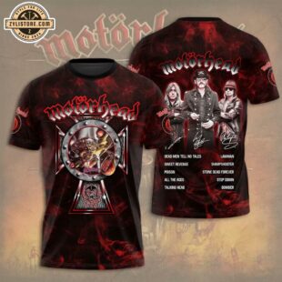 Motorhead x Bomber All Over Print T-Shirt For Fans