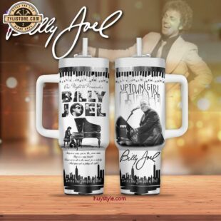 One Night To Remember Billy Joel Tumbler 40oz Handle