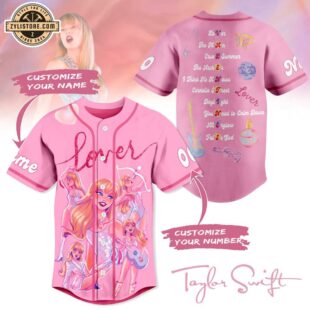 Personalized Name And Number Pink Taylor Swift Era Tour Baseball Jersey Shirt