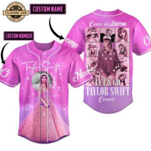 Personalized Name And Number Taylor Swift Music Concert Baseball Jersey Shirt