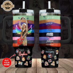 Personalized Name Taylor Swift Album The Eras Tour 40oz Stanley Tumbler