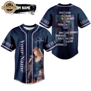 Personalized Name Taylor Swift Music Tour Baseball Jersey Shirt