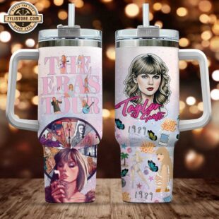 Taylor Swift Music The Eras Tour Tumbler 40oz With Handle