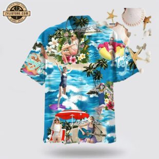 Taylor Swift On The Beach Hawaiian Shirt