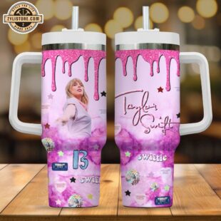 Taylor Swift Swiftie Pink Tumbler 40oz With Handle