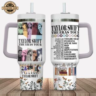 Taylor Swift The Eras Tour Music Tumbler 40oz With Handle