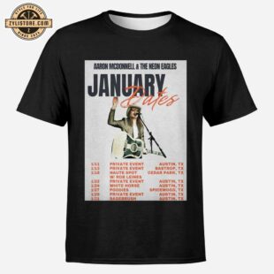 Aaron Mcdonnell And The Neon Eagles January 2025 Tour Unisex T-Shirt