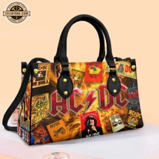 Acdc Rock Band Leather Handbag