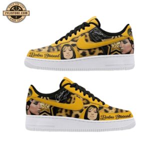 Barbra Streisand Golden Star Music Air Force 1 Shoes For Fans