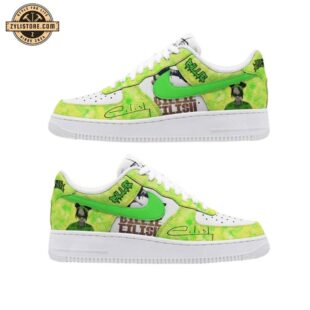 Billie Eilish Neon Music Air Force 1 Shoes For Fans