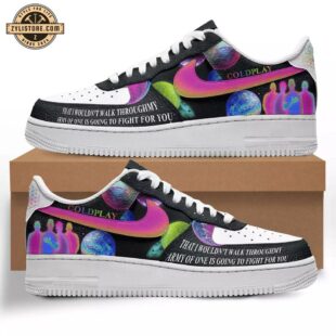 Coldplay Band Air Force 1 Shoes For Fans