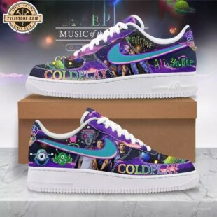 Coldplay Liveplay Music Air Force 1 Shoes For Fans