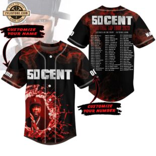 Custom Name And Number 50Cent Music Baseball Jersey For Fans