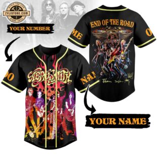 Custom Name And Number Aerosmith Music Baseball Jersey For Fans