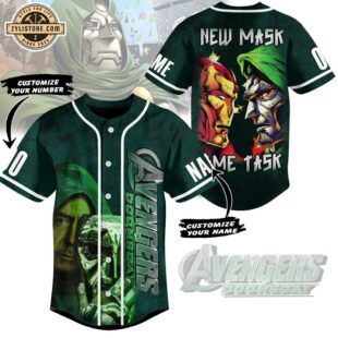 Custom Name And Number Avengers Doomsday Music Baseball Jersey For Fans