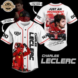 Custom Name And Number Charles Leclerc Music Baseball Jersey For Fans