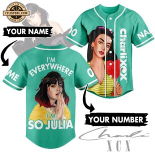 Custom Name And Number Charli XCX Music Baseball Jersey For Fans