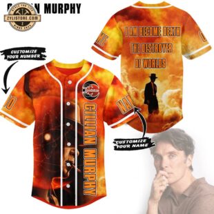 Custom Name And Number Cillian Murphy 3D Baseball Jersey Shirt