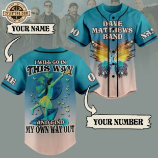 Custom Name And Number Dave Matthews Band 3D Baseball Jersey Shirt