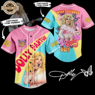 Custom Name And Number Dolly Parton 3D Baseball Jersey Shirt