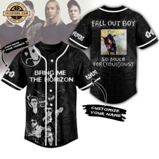 Custom Name And Number Fall Out Boy Music Baseball Jersey For Fans