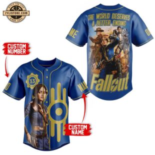 Custom Name And Number Fallout Baseball Jersey For Fans