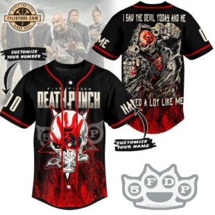 Custom Name And Number Five Finger Death Punch Baseball Jersey For Fans