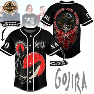 Custom Name And Number Gojira Baseball Jersey For Fans