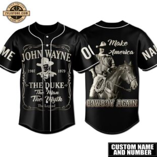 Custom Name And Number John Wayne Baseball Jersey For Fans