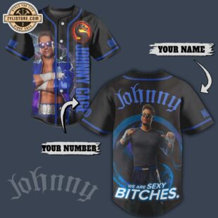 Custom Name And Number Johnny Cage Baseball Jersey For Fans