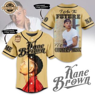 Custom Name And Number Kane Brown Baseball Jersey For Fans