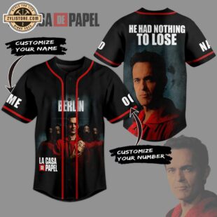 Custom Name And Number La Casa de Papel Baseball Jersey For Fans