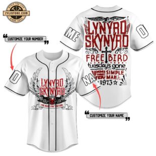 Custom Name And Number Lynyrd Skynyrd Baseball Jersey For Fans