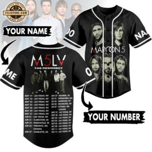 Custom Name And Number Maroon 5 Baseball Jersey For Fans