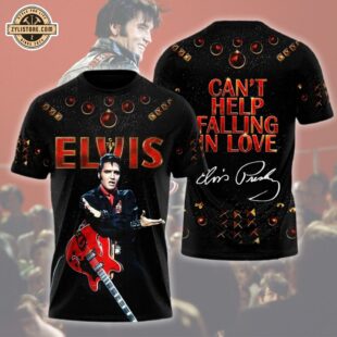 Elvis Presley Can't Help Falling In Love All Over Print T-Shirt For Fans