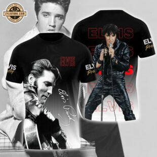 Elvis Presley Music All Over Print T-Shirt Gift For Fans