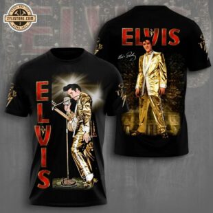 Elvis Presley Rock All Over Print T-Shirt For Fans