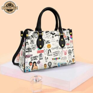 Full Icons Bad Bunny Rapper Leather Handbag