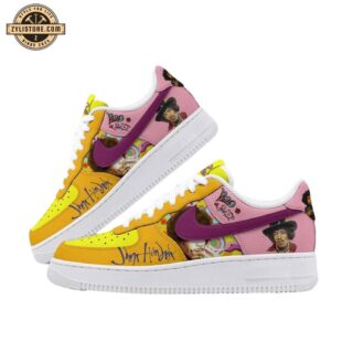 Jimi Hendrix Guitarist Music Air Force 1 Shoes For Fans