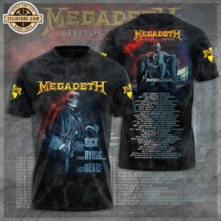 Megadeth Band 3D All Over Print T-Shirt For Fans